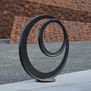 'Spak' Bollard Cast Ductile Iron with Black Powder Coat Finish